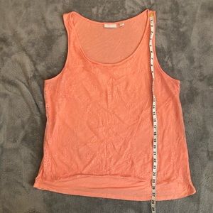 New York and Company Pink Lace Top